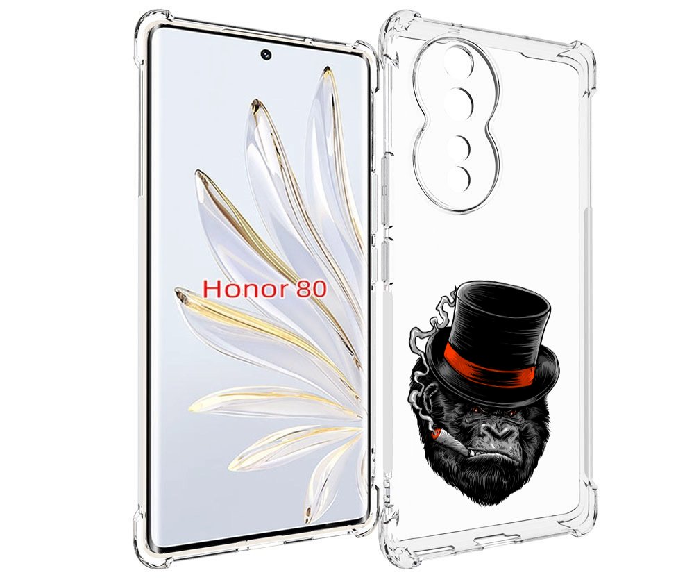 

Чехол MyPads дизайнерская горилла для Honor 80, Прозрачный, Tocco