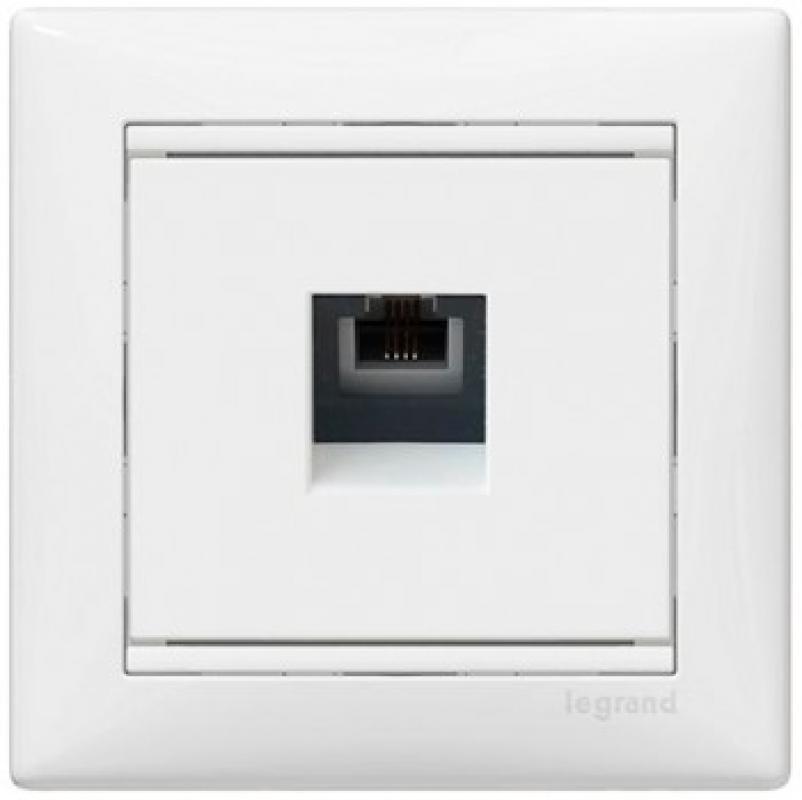 фото Legrand розетка телефонная rj11 legrand valena белая 774438