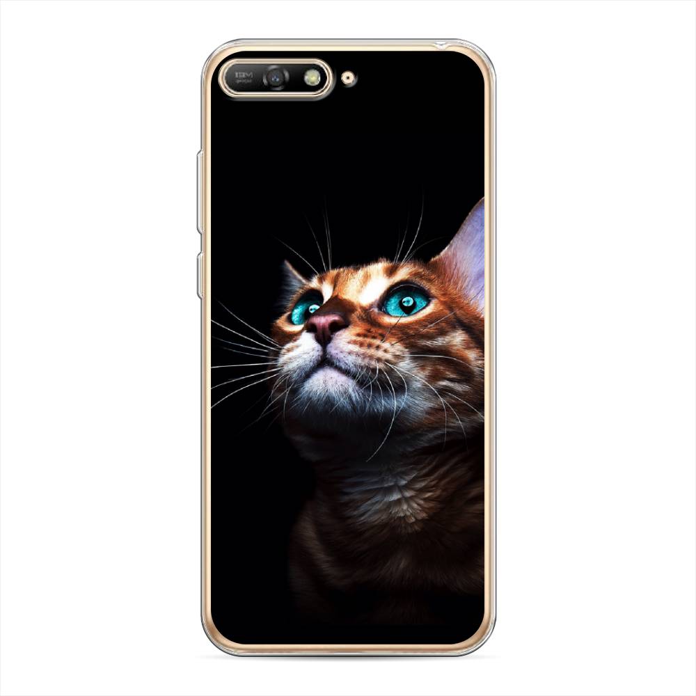

Чехол Awog на Huawei Y6 2018 "Мечтательный кот", Коричневый, 67850-1