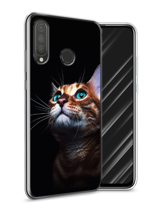 

Чехол Awog на Huawei P30 Lite "Мечтательный кот", Коричневый, 67950-1
