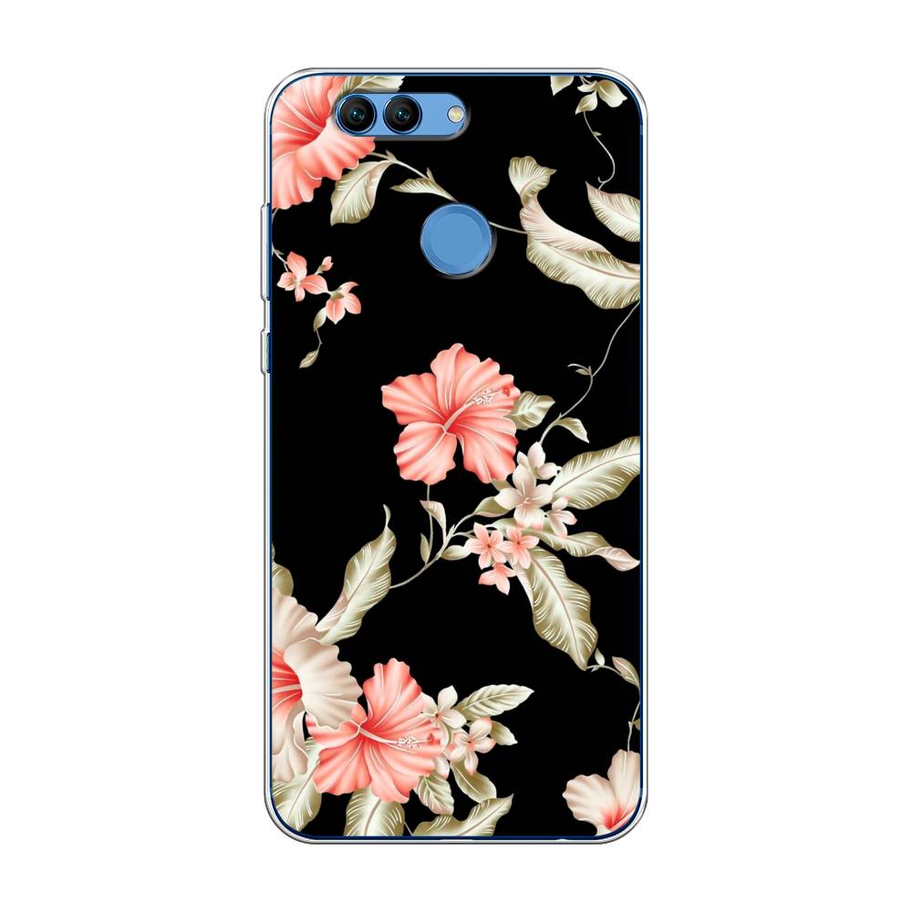 

Чехол Awog на Huawei Nova 2 "Цветы на черном", Разноцветный, 62950-8