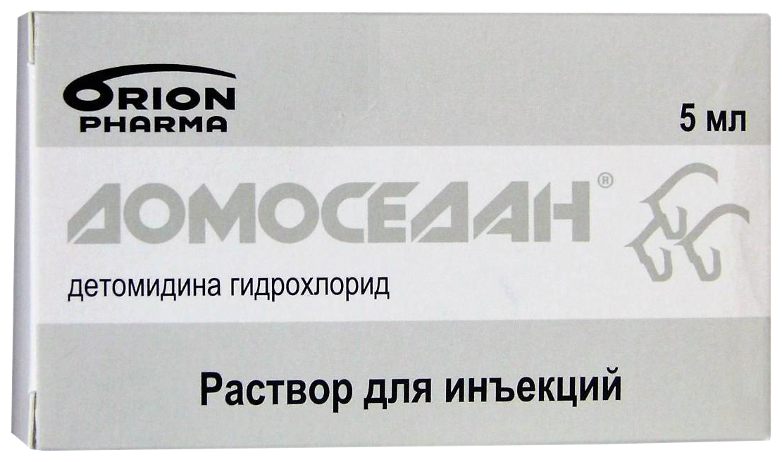 фото Препарат для животных домоседан раствор для инъекций 1%, флакон 5 мл orion pharma