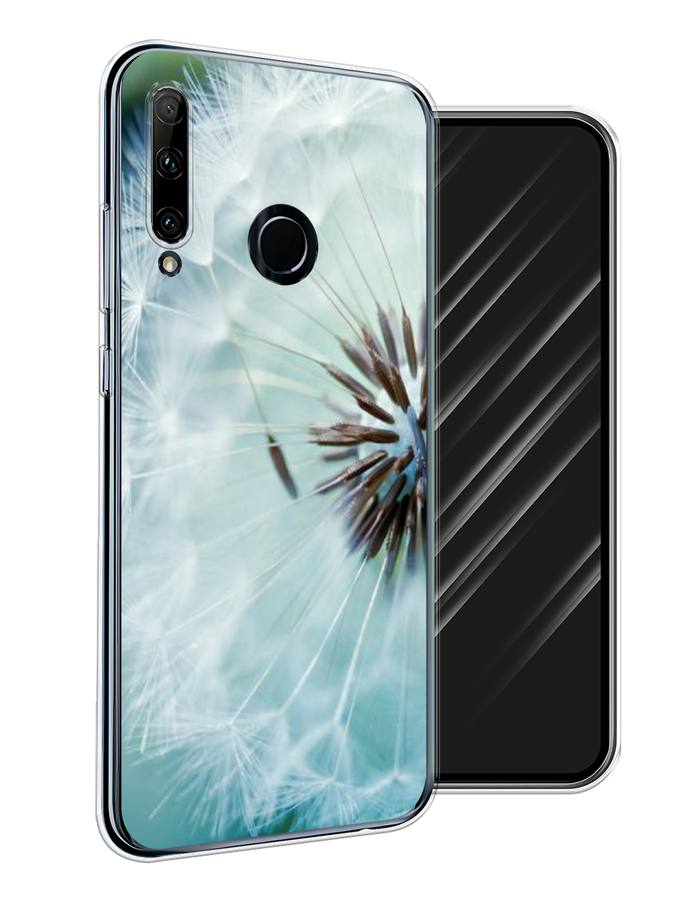 

Чехол Awog на Huawei P Smart Plus 2019 "Мечтательный кот", Коричневый, 69250-1