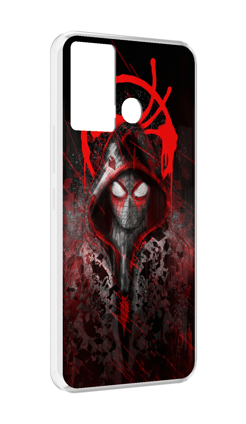 

Чехол MyPads страшный человек паук мужской для Infinix Hot 12 Play, Прозрачный, Tocco