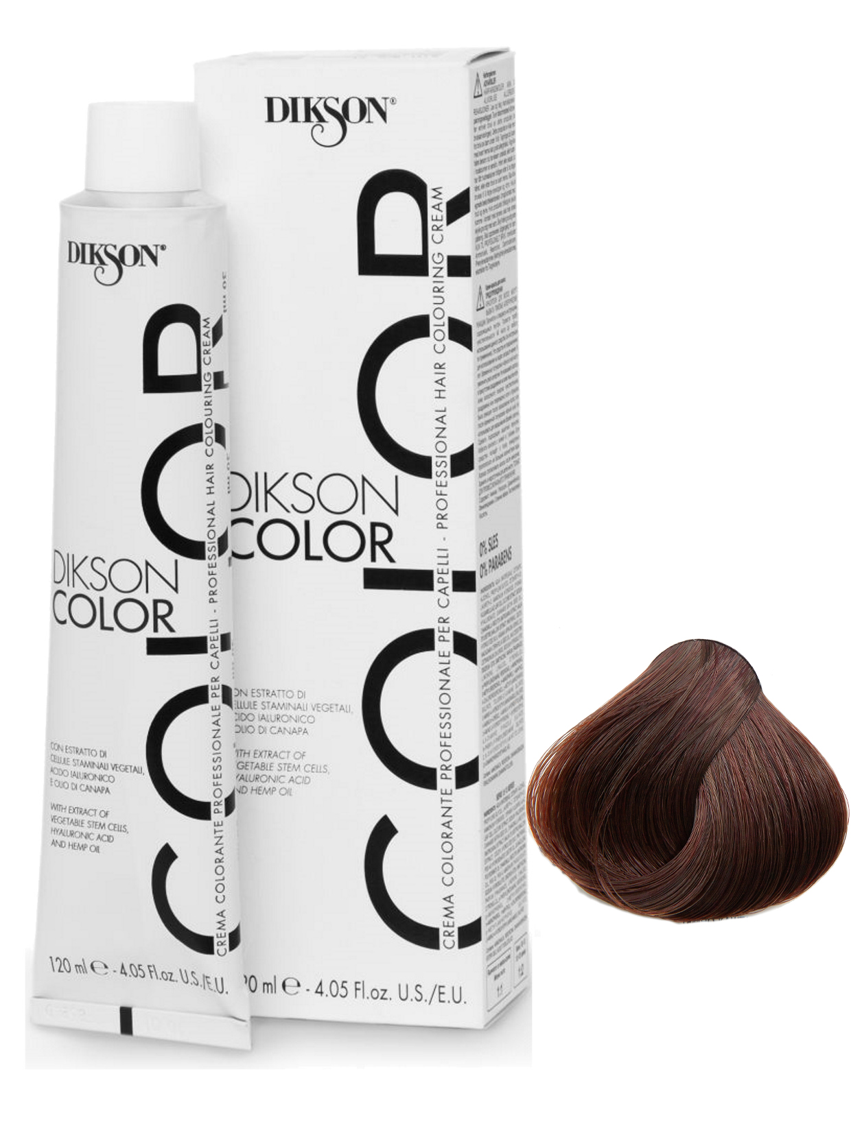Крем-краска Dikson, COLOR для окрашивания 3.4 темно-каштановый с медным оттенком 120 мл краска для граффити arton 400 мл в аэрозоле cannabis