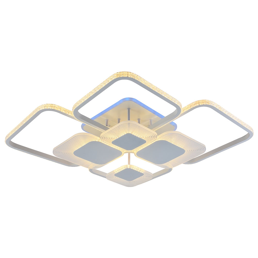

Светодиодная диммируемая люстра Profit Light с ПДУ 5886/8 WHT 232W+10W RGB