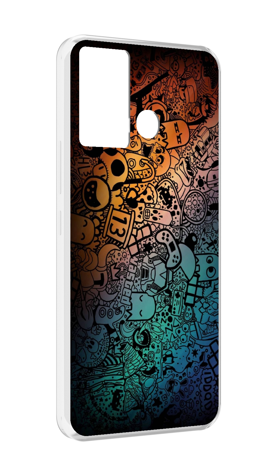 

Чехол MyPads стикеты в тени для Infinix Hot 12 Play, Прозрачный, Tocco