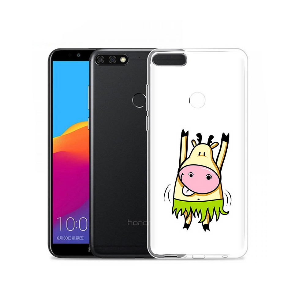 

Чехол MyPads Tocco для Honor 7C Pro Веселая корова (PT113786.47.42), Прозрачный, Tocco