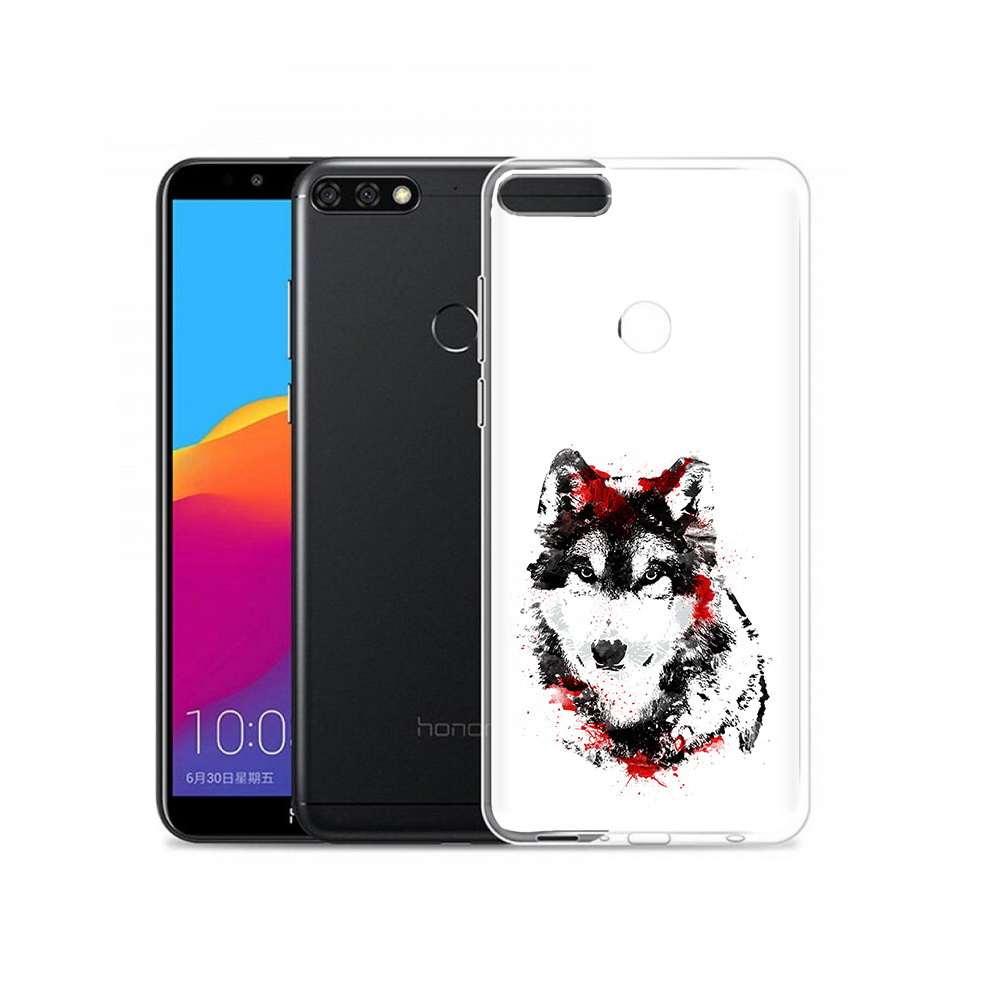 

Чехол MyPads Tocco для Honor 7C Pro кровавый волк (PT113786.47.416), Прозрачный, Tocco