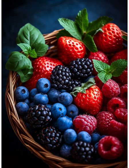 

Алмазная мозаика на подрамнике Вкус лета, 70x50 см, 48 цветов, 83393, ПРА-730