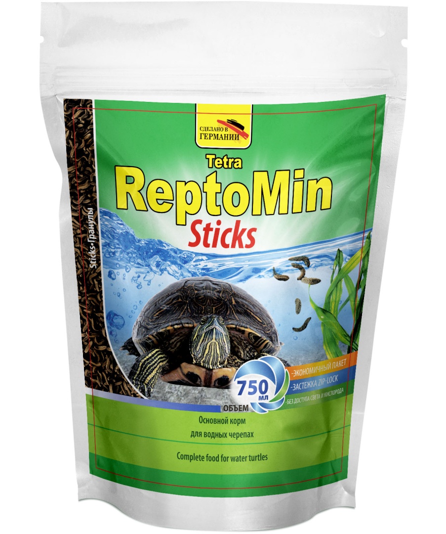 Корм для водных черепах Tetra ReptoMin Sticks, палочки, 750 мл