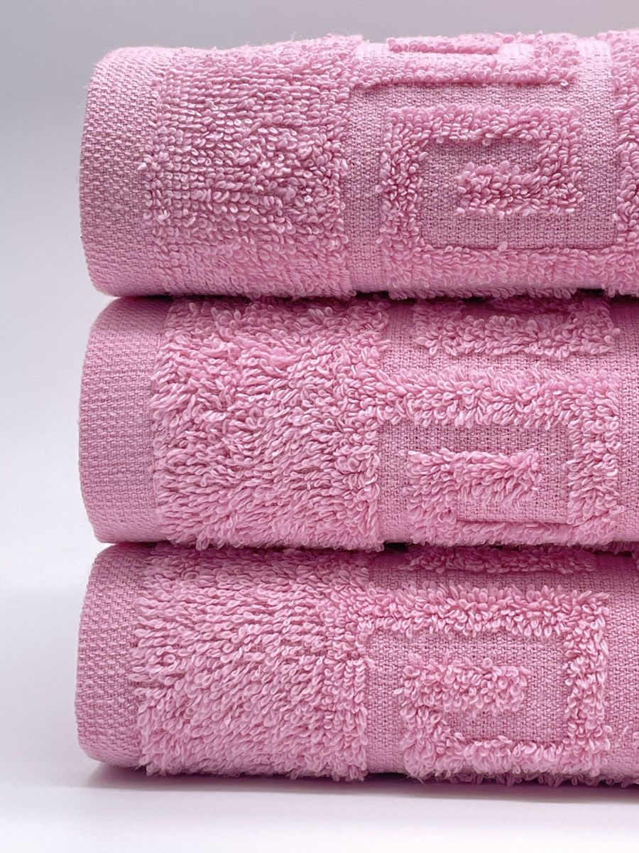

Набор полотенец TM TEXTILE 50x90, розовый 12, 3шт., плотность 430, М12-12-12