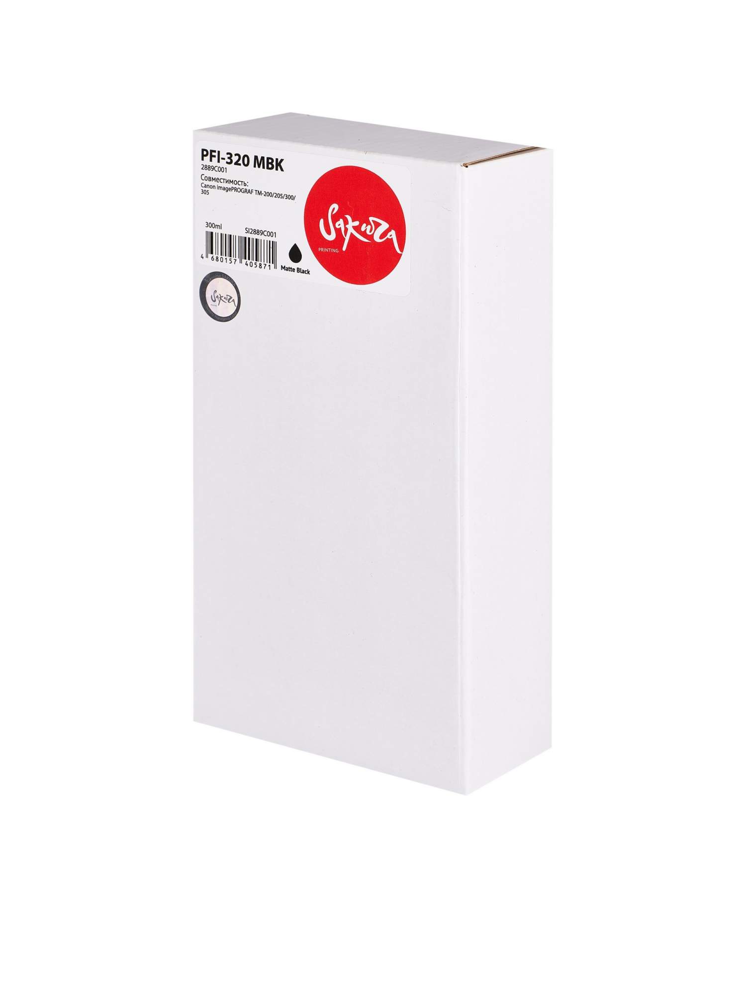 

Картридж для струйного принтера SAKURA 2889C001 SI2889C001 Black матовый, совместимый, Черный матовый, 2889C001