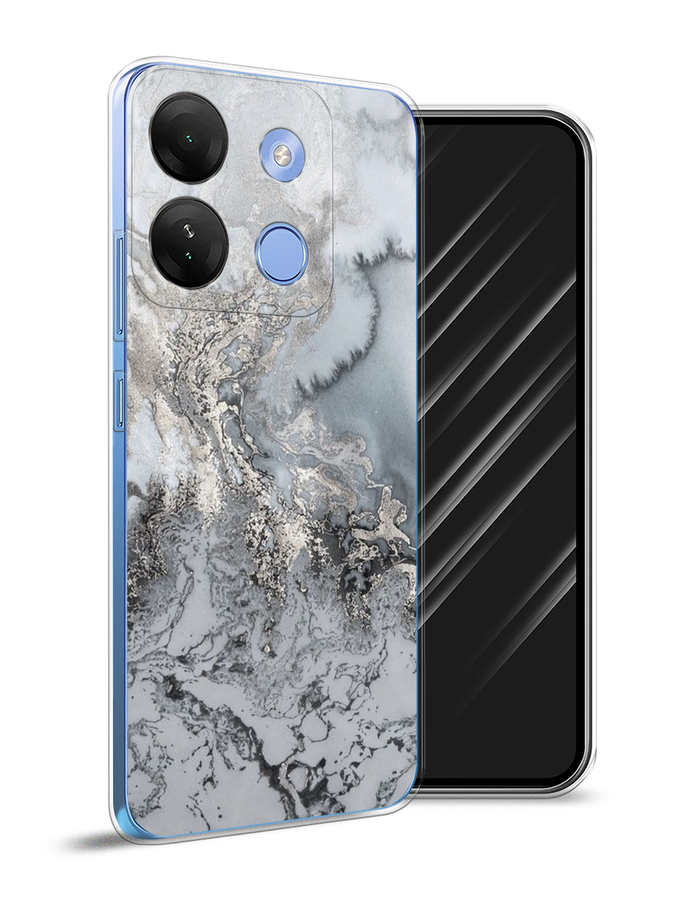 

Чехол Awog на Infinix Smart 7 HD "Морозная лавина серая", Серый;серебристый, 3103850-3