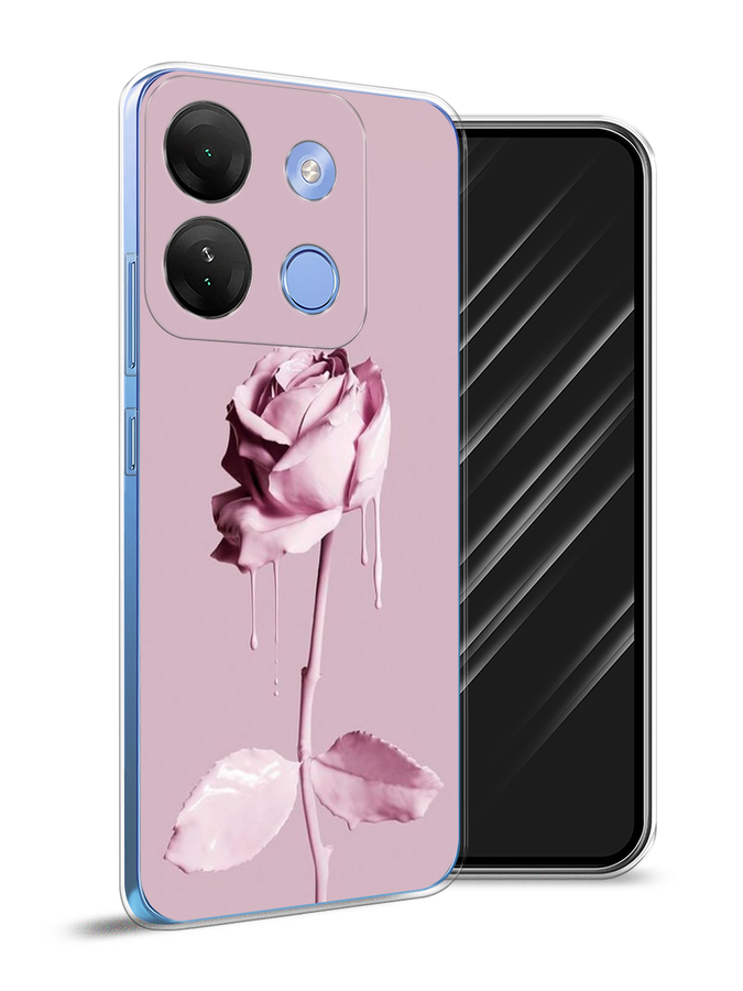 

Чехол Awog на Infinix Smart 7 HD "Роза в краске", Белый;розовый, 3103850-8