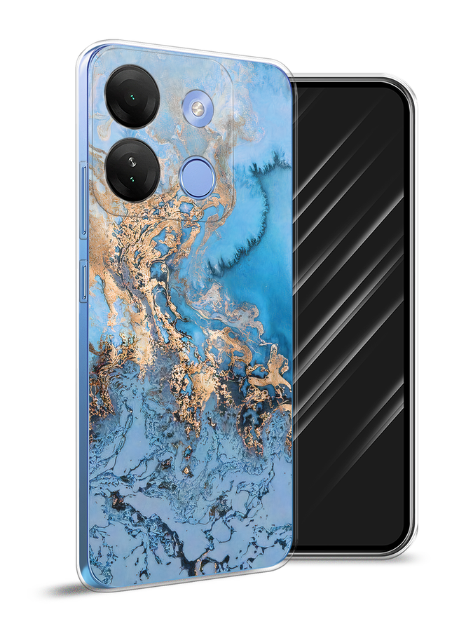 

Чехол Awog на Infinix Smart 7 HD "Морозная лавина синяя", Серебристый, 3103850-3