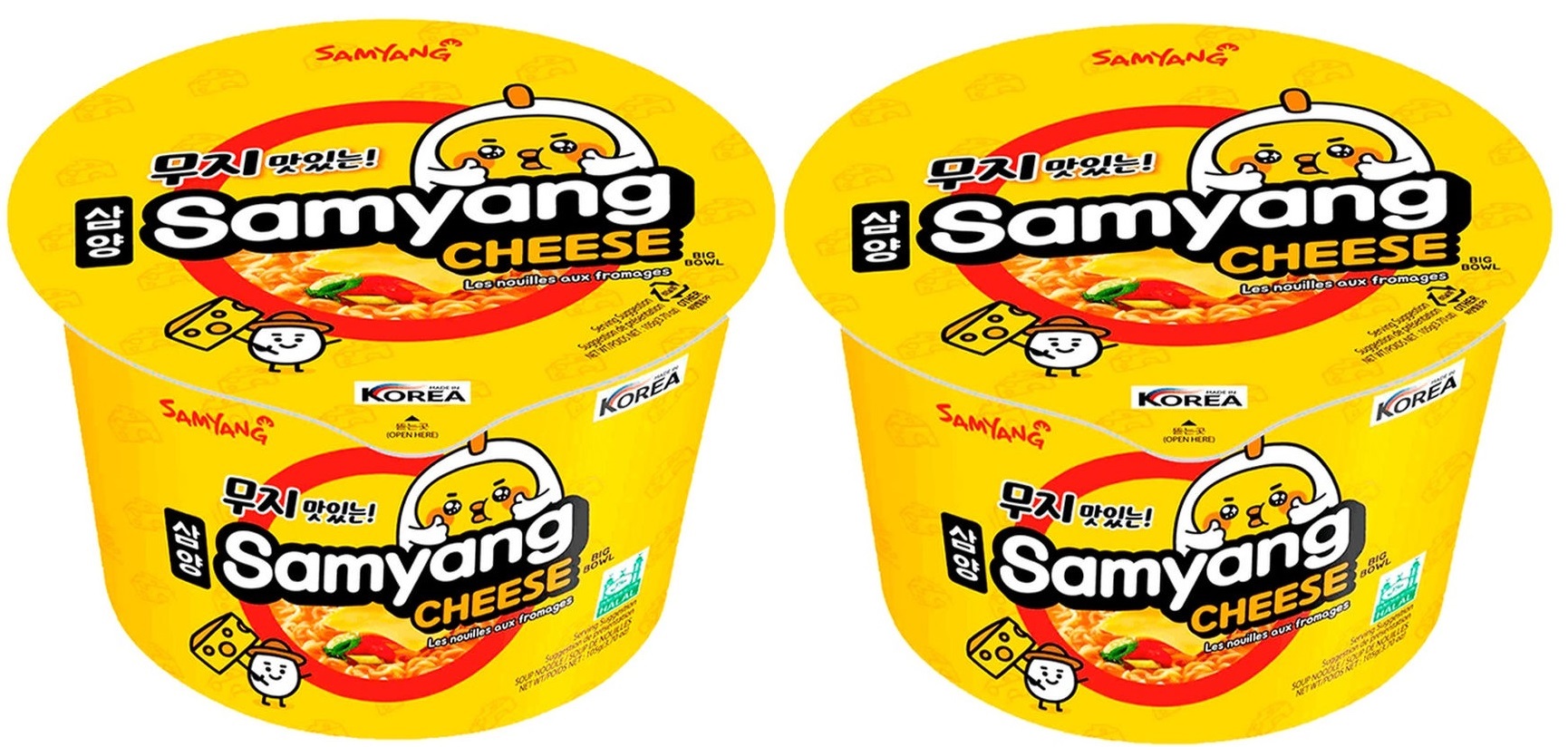 

Лапша Samyang Cheese Big Bowl со вкусом сыра, 105 г х 2 шт