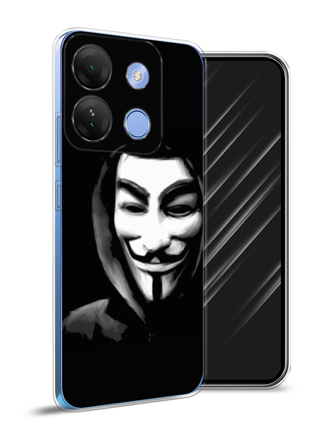 

Чехол Awog на Infinix Smart 7 HD "Анонимус", Черный;серый;белый, 3103850-5