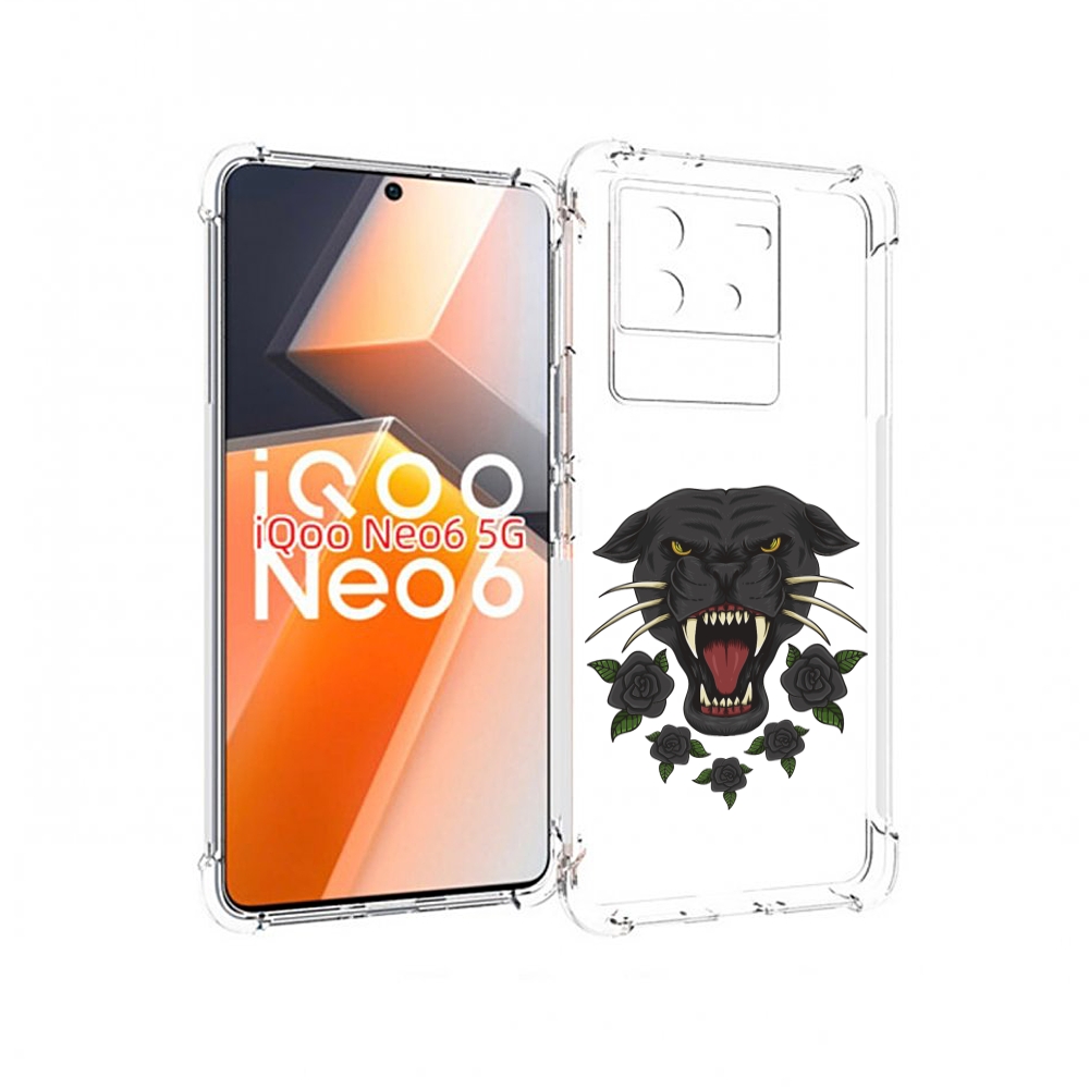 

Чехол MyPads Пантера для Vivo iQoo Neo 6 5G, Прозрачный, Tocco