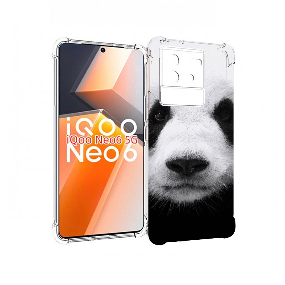 

Чехол MyPads Панда-портрет для Vivo iQoo Neo 6 5G, Прозрачный, Tocco