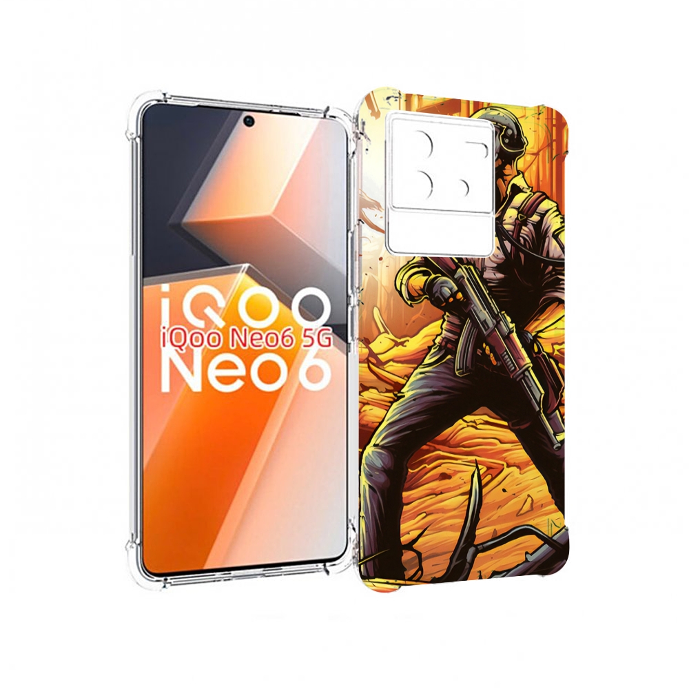 

Чехол MyPads Пабг для Vivo iQoo Neo 6 5G, Прозрачный, Tocco