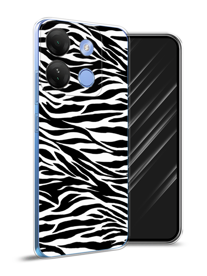 

Чехол Awog на Infinix Smart 7 HD "Принт зебра", Белый;серый;черный, 3103850-7