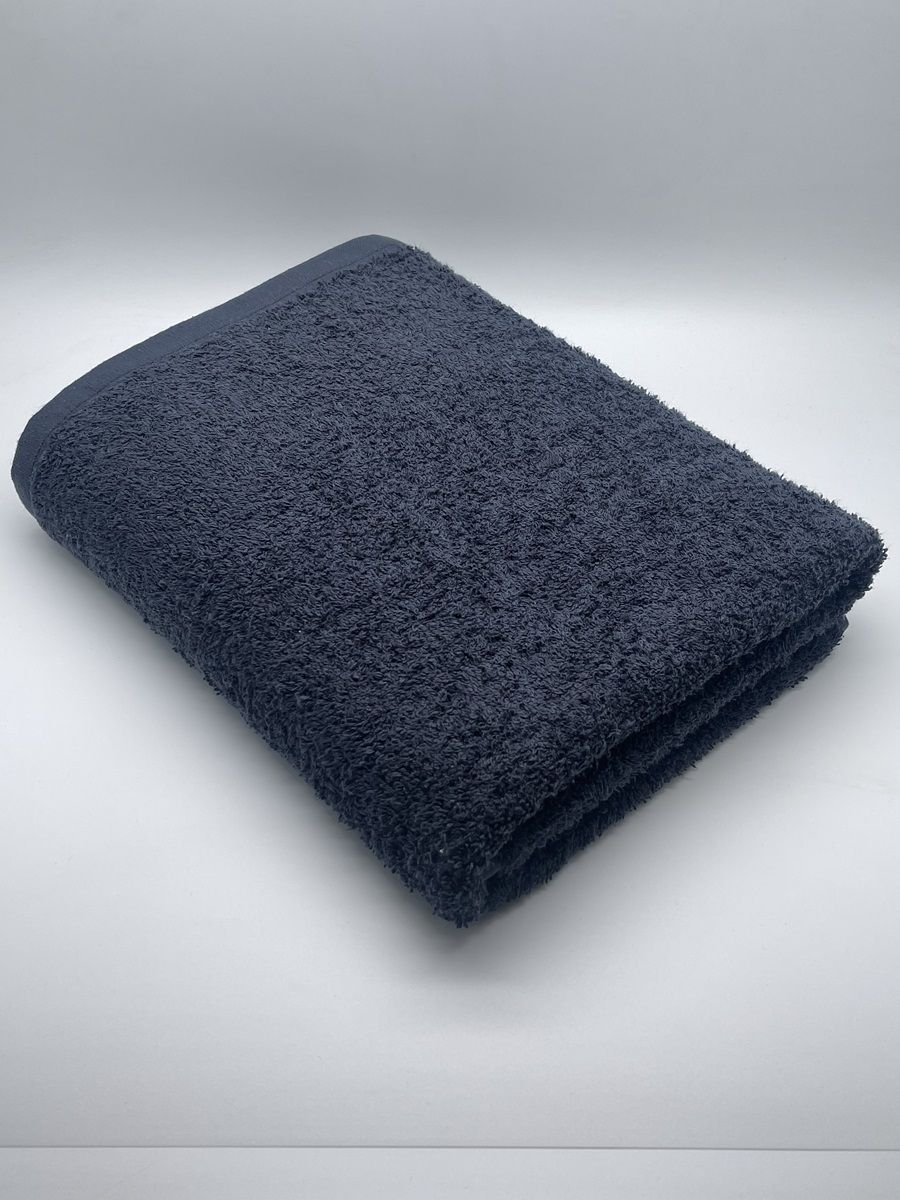 

Полотенце банное TM TEXTILE 70х140 черный без бордюра, 1шт.,плотность 430, Л_черный_ББ