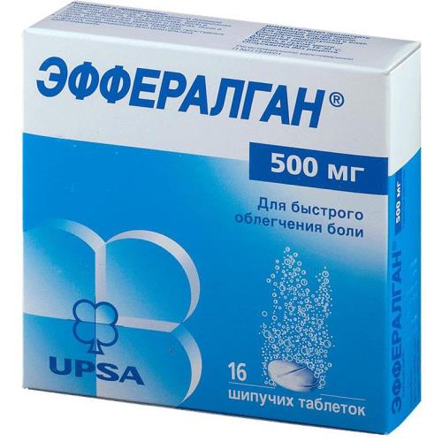 

Эффералган таблетки шипучие 500мг №16