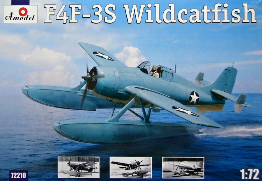 фото Сборная модель amodel 1/72 самолет f4f-3s wildcatfish 72210