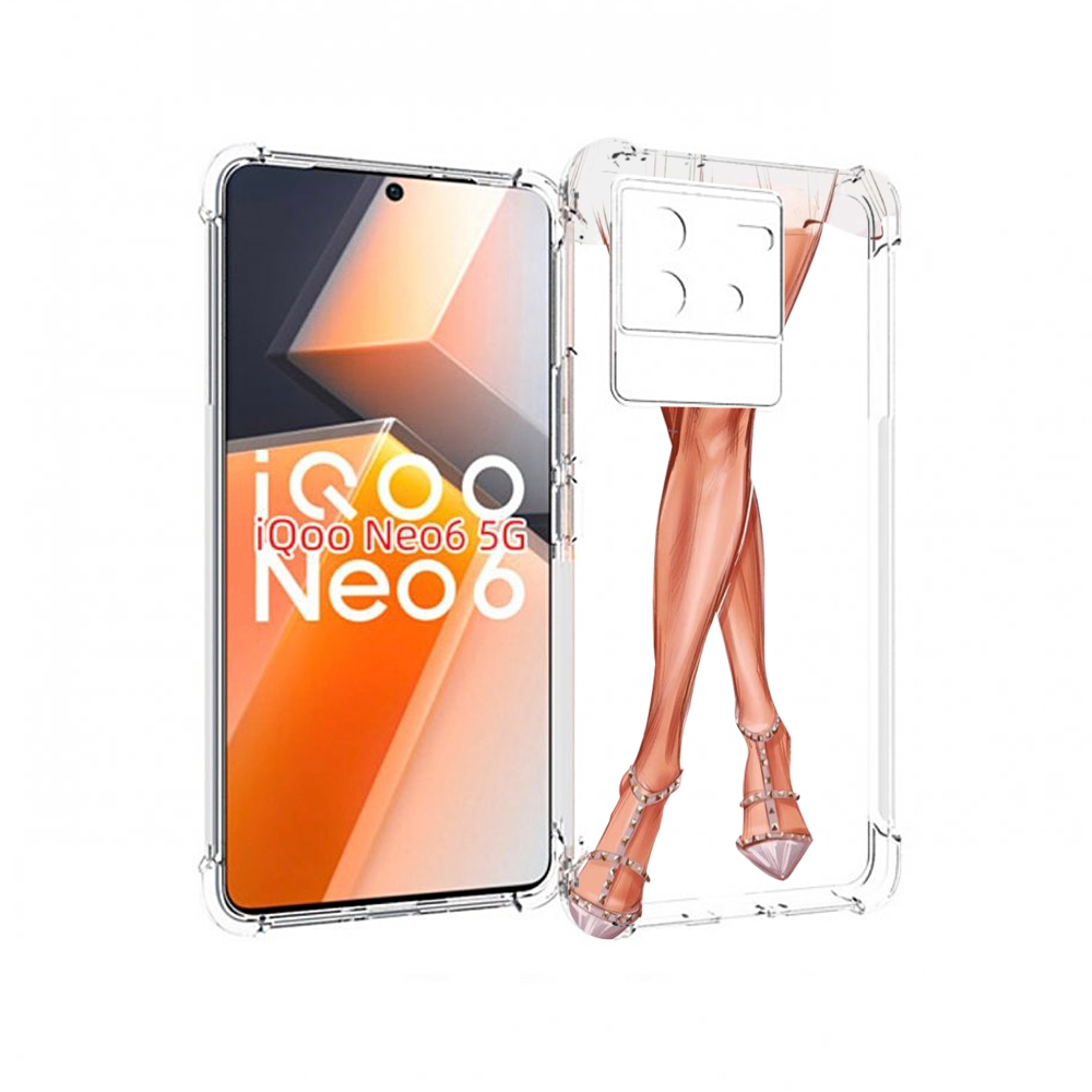 

Чехол MyPads Ножки для Vivo iQoo Neo 6 5G, Прозрачный, Tocco