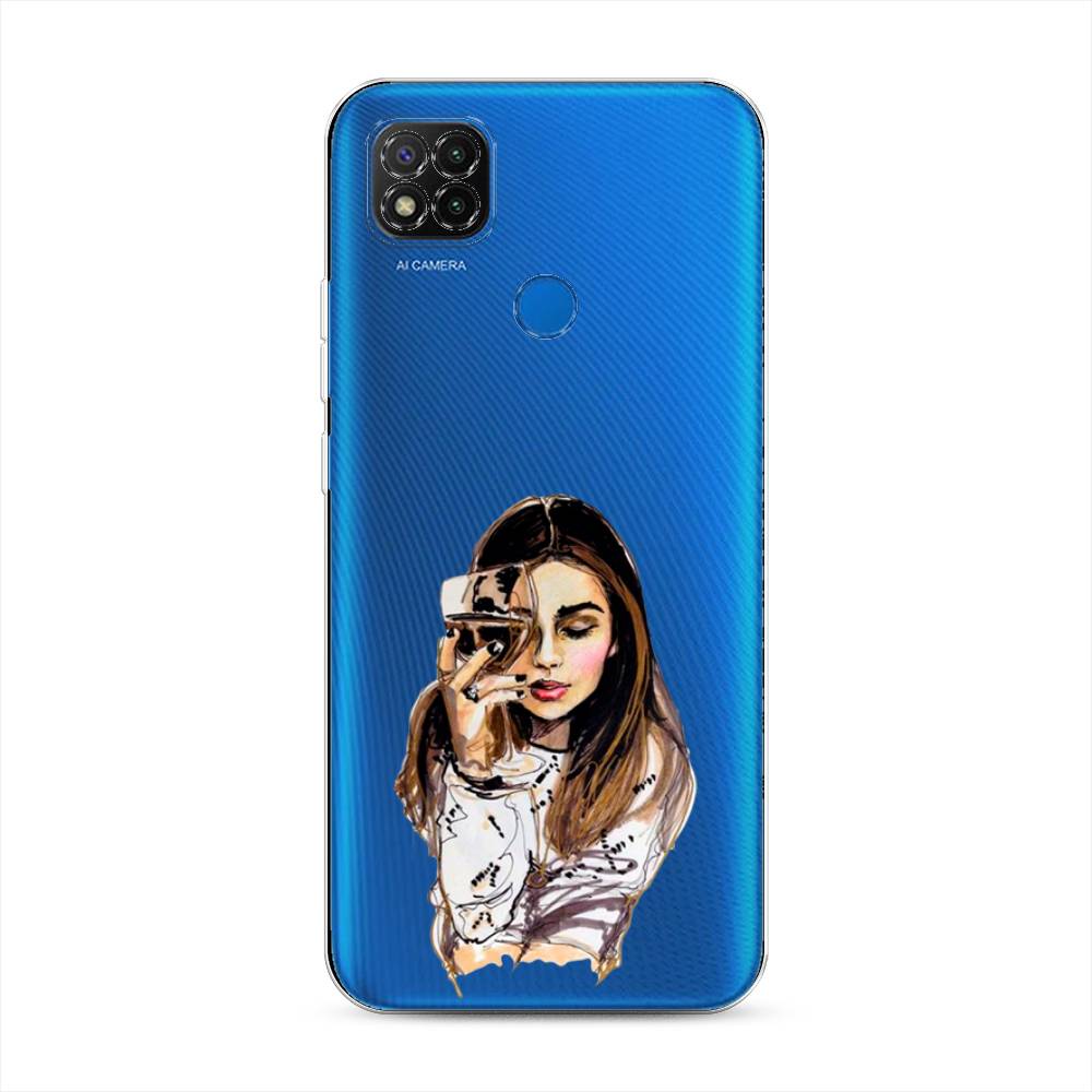 

Чехол Awog на Xiaomi Redmi 9C "Девушка с бокалом", Разноцветный, 39050-7
