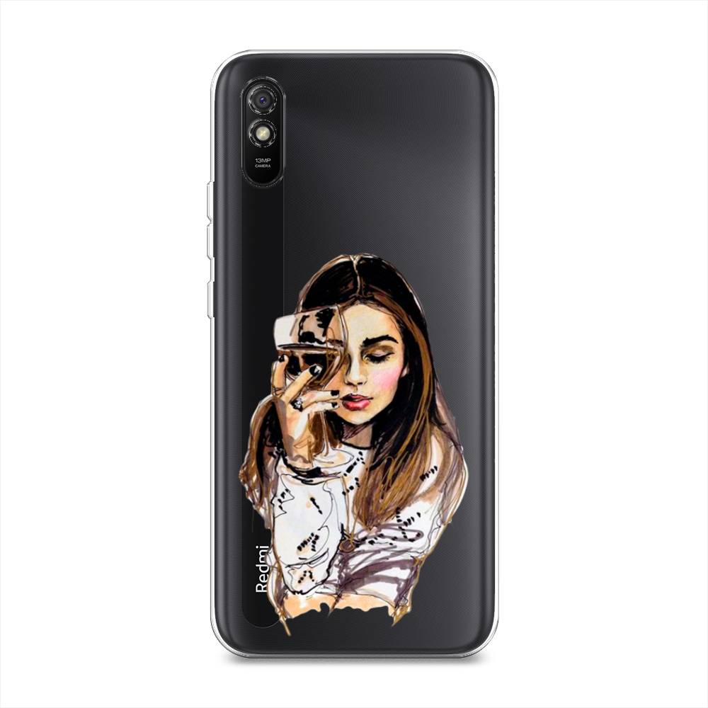 

Чехол Awog на Xiaomi Redmi 9A "Девушка с бокалом", Разноцветный, 38950-7