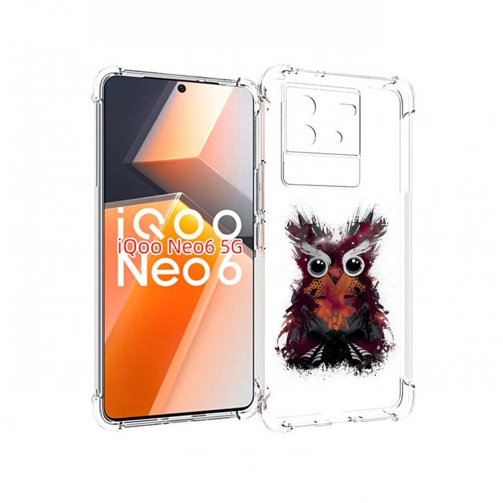 

Чехол MyPads Необычная сова для Vivo iQoo Neo 6 5G, Прозрачный, Tocco