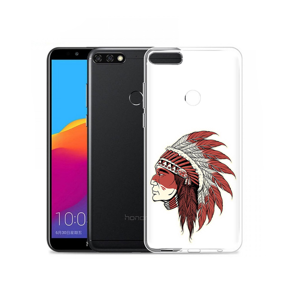 

Чехол MyPads Tocco для Honor 7C Pro красный индеец (PT113786.47.411), Прозрачный, Tocco