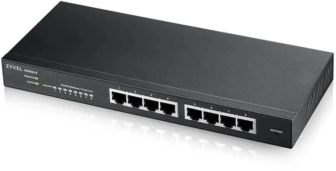 

Коммутатор ZYXEL GS1915-8-EU0101F, управляемый