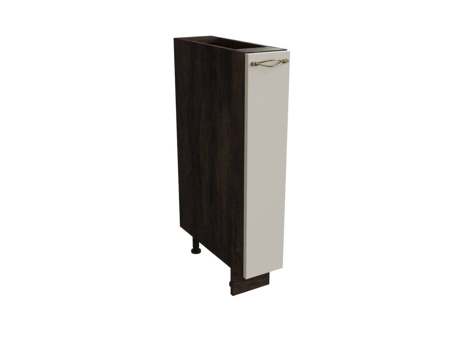 

Шкаф напольный бутылочница SURA Моцарт Кварц грей 15x47,8x81,6 арт.ММК-00001941, Серый