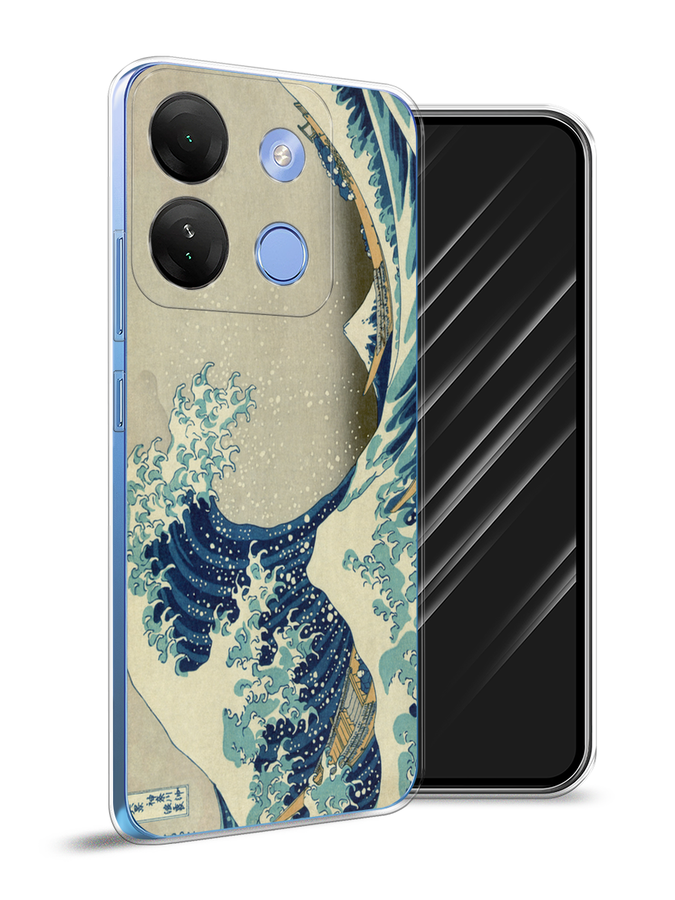 

Чехол Awog на Infinix Smart 7 HD "Большая волна в Канагаве", Серый;синий;голубой, 3103850-9