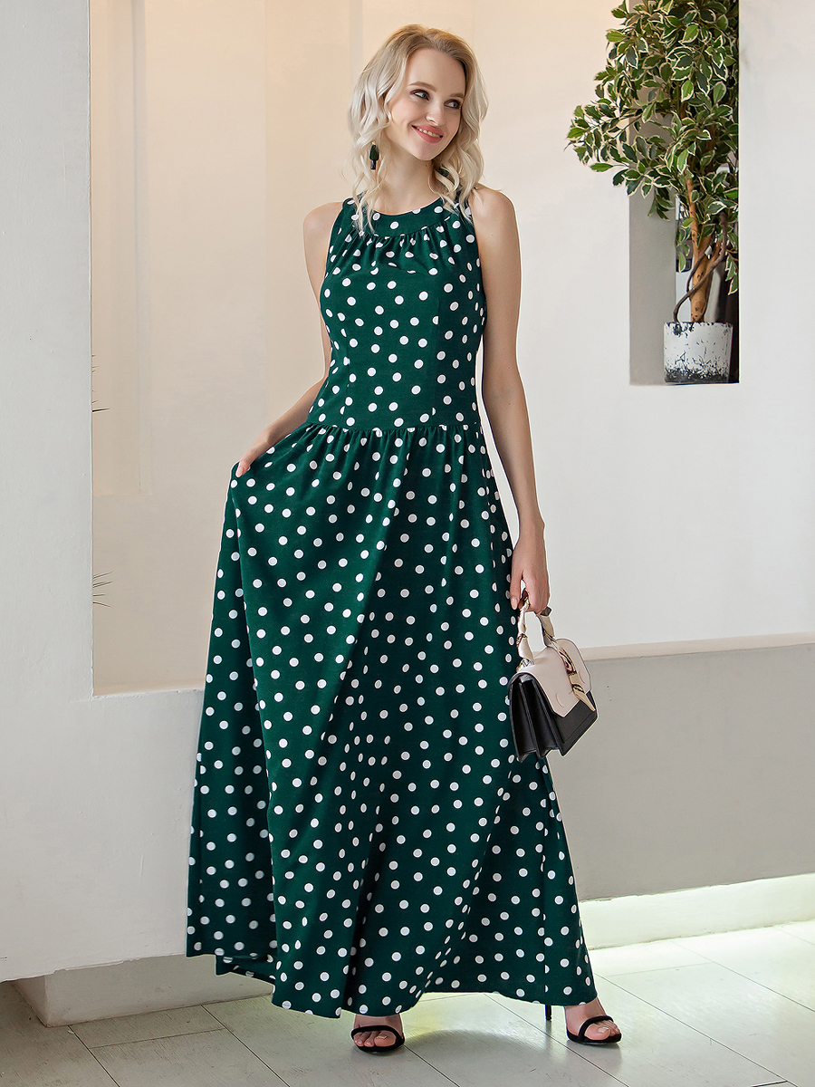 Платье женское OLIVEGREY Pl000720L(leora) зеленое 44 RU