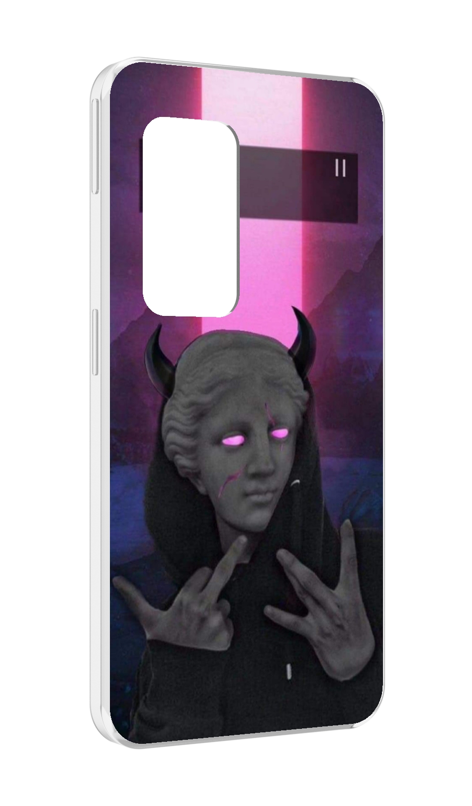 

Чехол MyPads глитч-статуя для UleFone Power Armor X11 Pro, Прозрачный, Tocco
