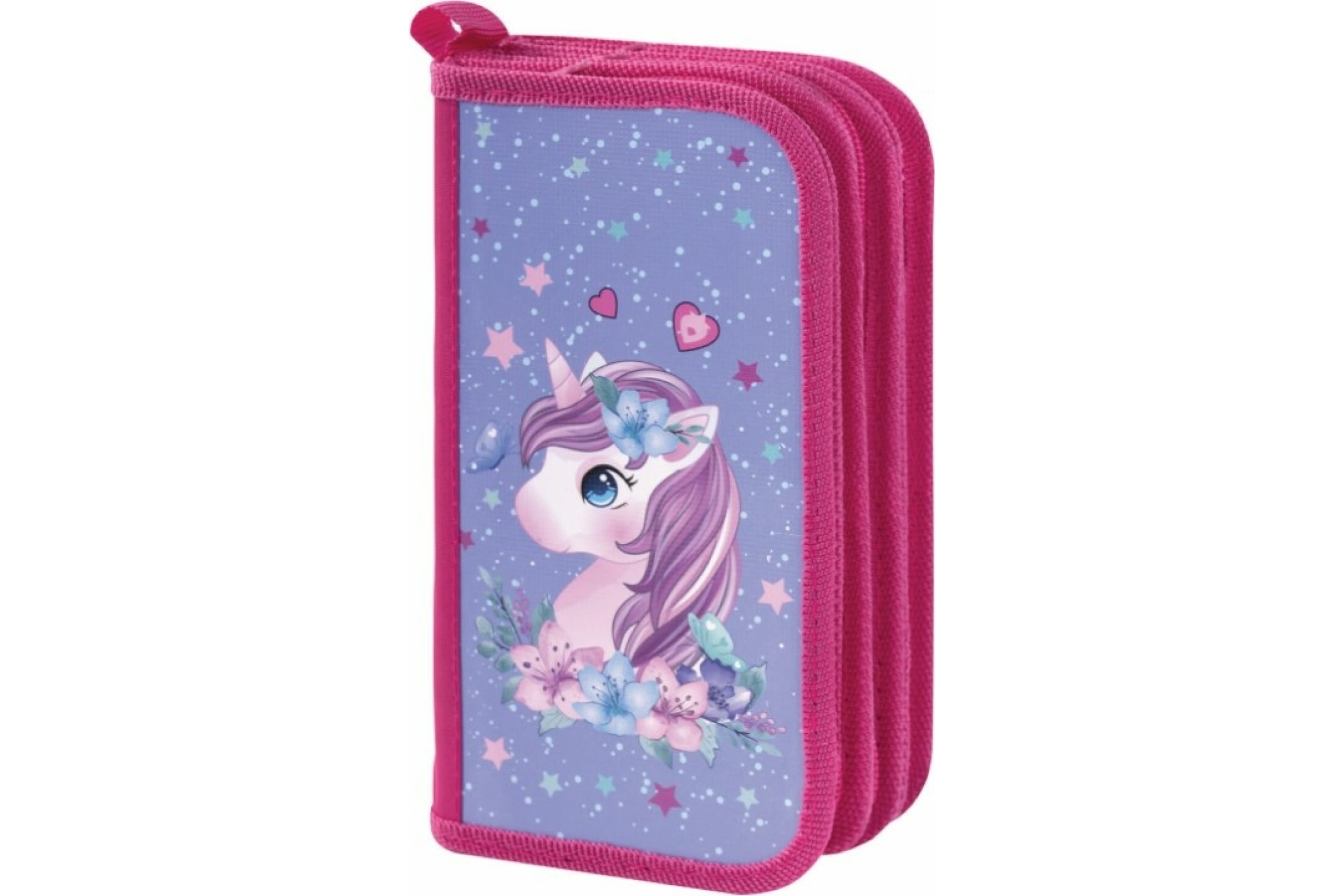 

Пенал ПИФАГОР, 3 отделения, ламинированный картон, 19х11 см, "Dreamy unicorn", 270891, Розовый;фиолетовый