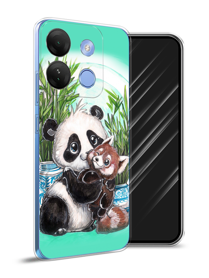 

Чехол Awog на Infinix Smart 7 HD "Друзья зверята", Бирюзовый;белый;черный, 3103850-2
