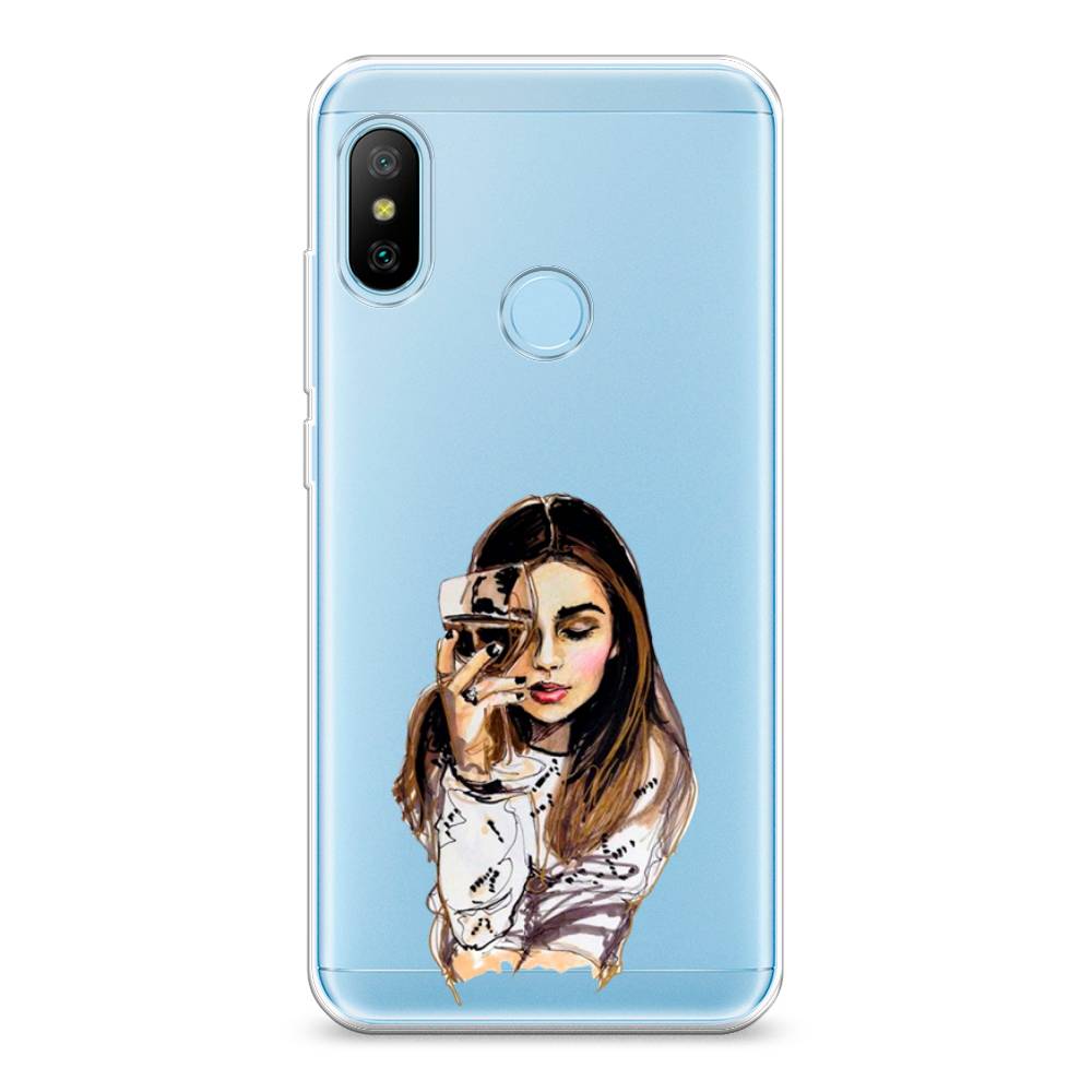 

Чехол Awog на Xiaomi Redmi 6 Pro/6 Plus/Mi A2 Lite "Девушка с бокалом", Разноцветный, 33950-7