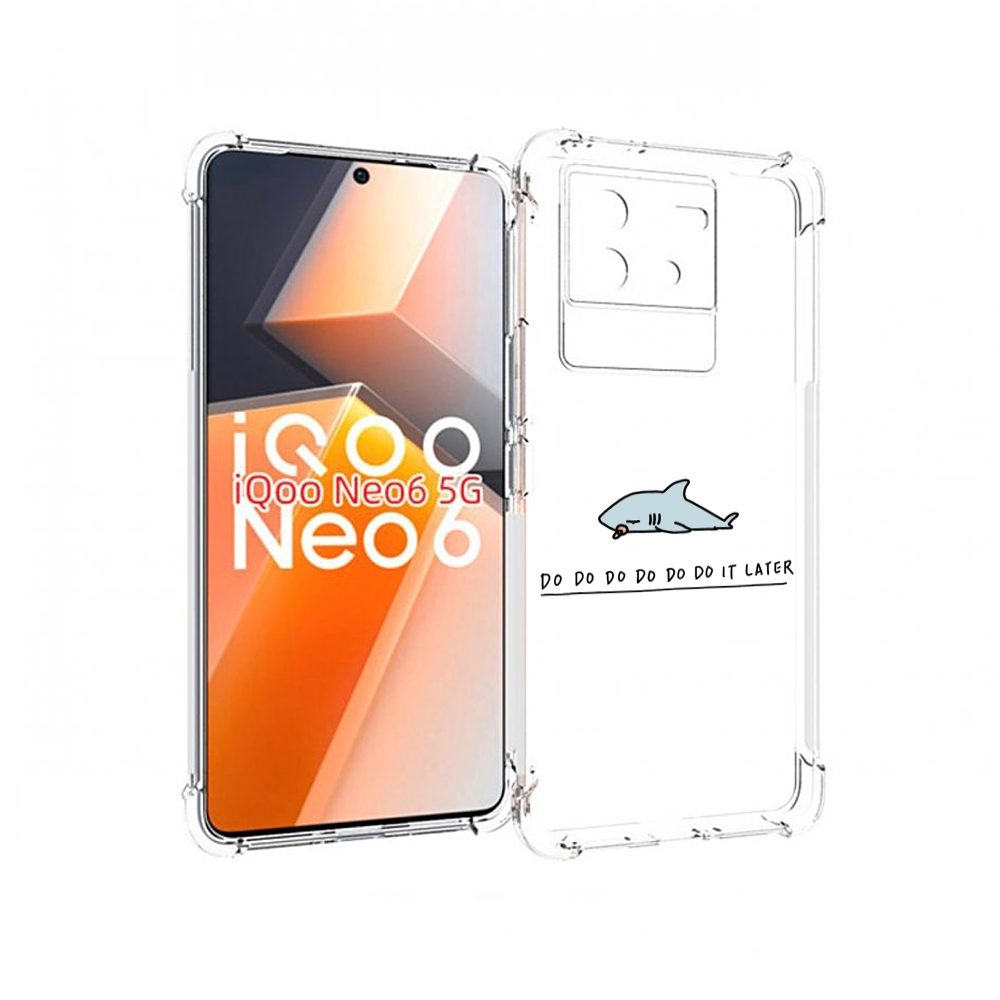 

Чехол MyPads Мини-акула для Vivo iQoo Neo 6 5G, Прозрачный, Tocco