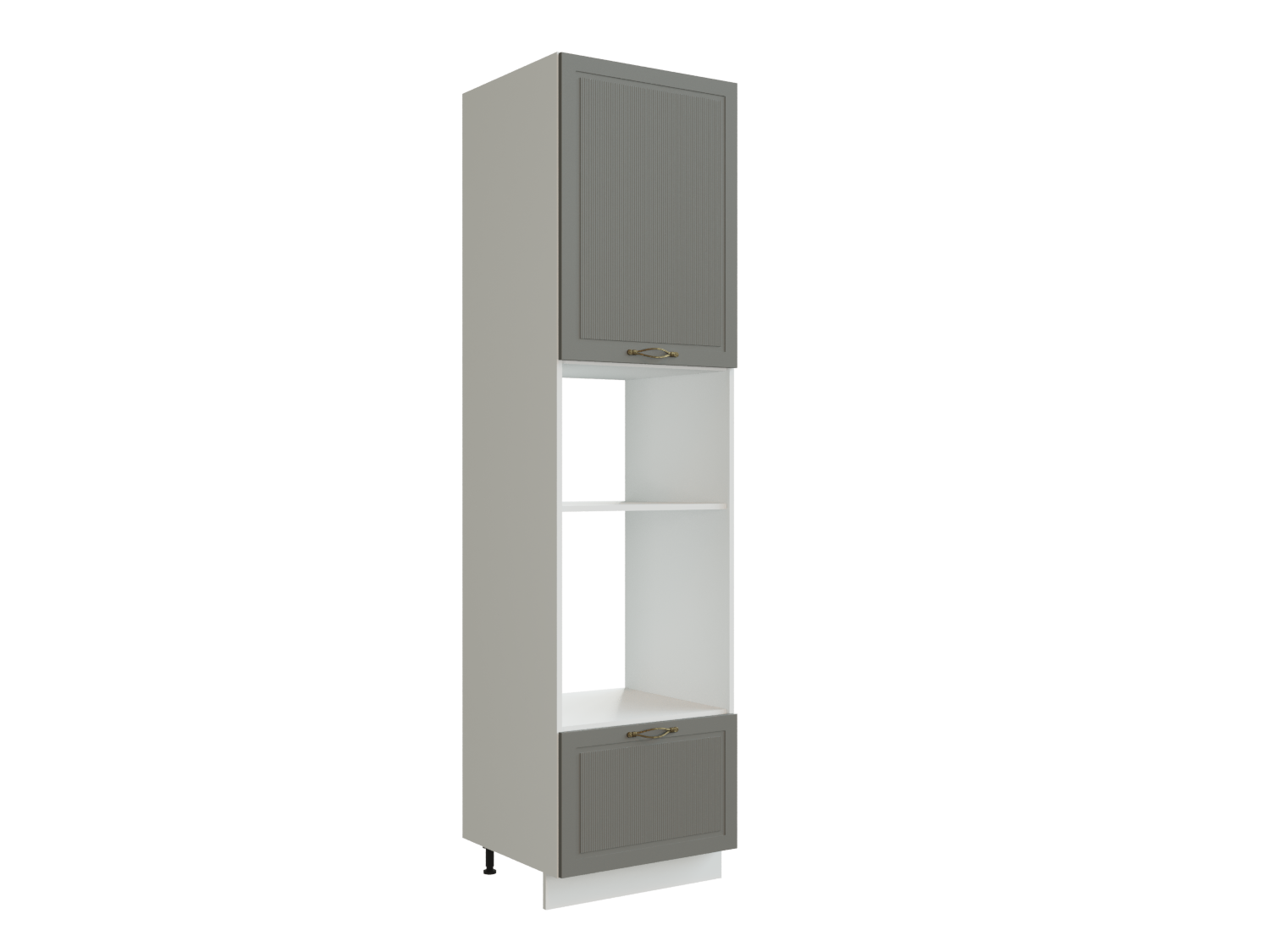 

Шкаф пенал 1-ой дв. и ящ. под тех-ку SURA Моцарт Монблан 60x57,4x213,2 ММК-00001811, Серый