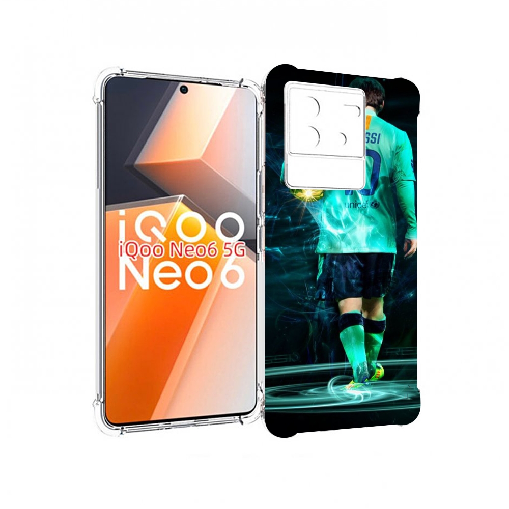 

Чехол MyPads Месси мужской для Vivo iQoo Neo 6 5G, Прозрачный, Tocco