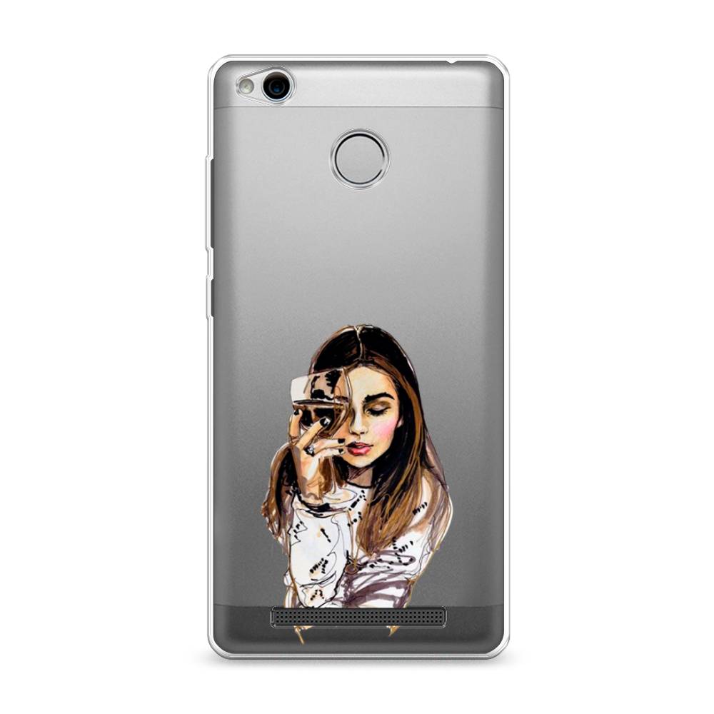 

Чехол Awog на Xiaomi Redmi 3 Pro (3S) "Девушка с бокалом", Разноцветный, 30950-7