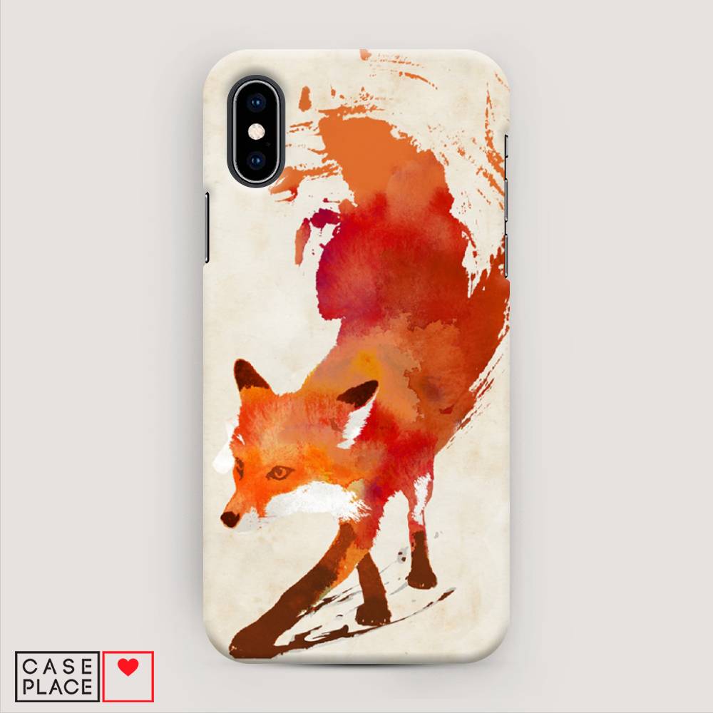 

Пластиковый чехол "Лиса" на Apple iPhone XS (10S), 11820-7