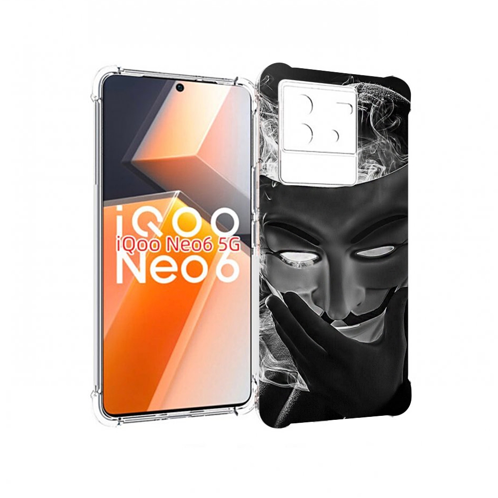 

Чехол MyPads Маска для Vivo iQoo Neo 6 5G, Прозрачный, Tocco