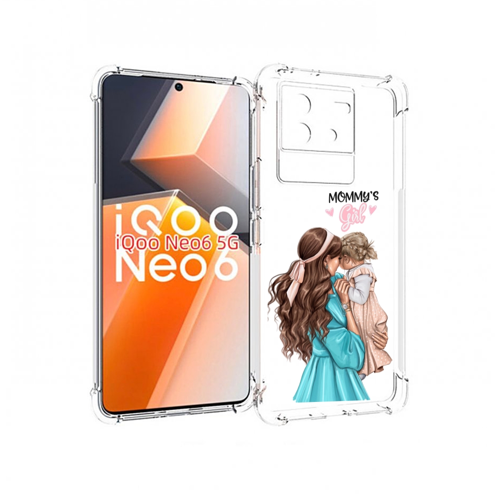 

Чехол MyPads Мама-девочки женский для Vivo iQoo Neo 6 5G, Прозрачный, Tocco