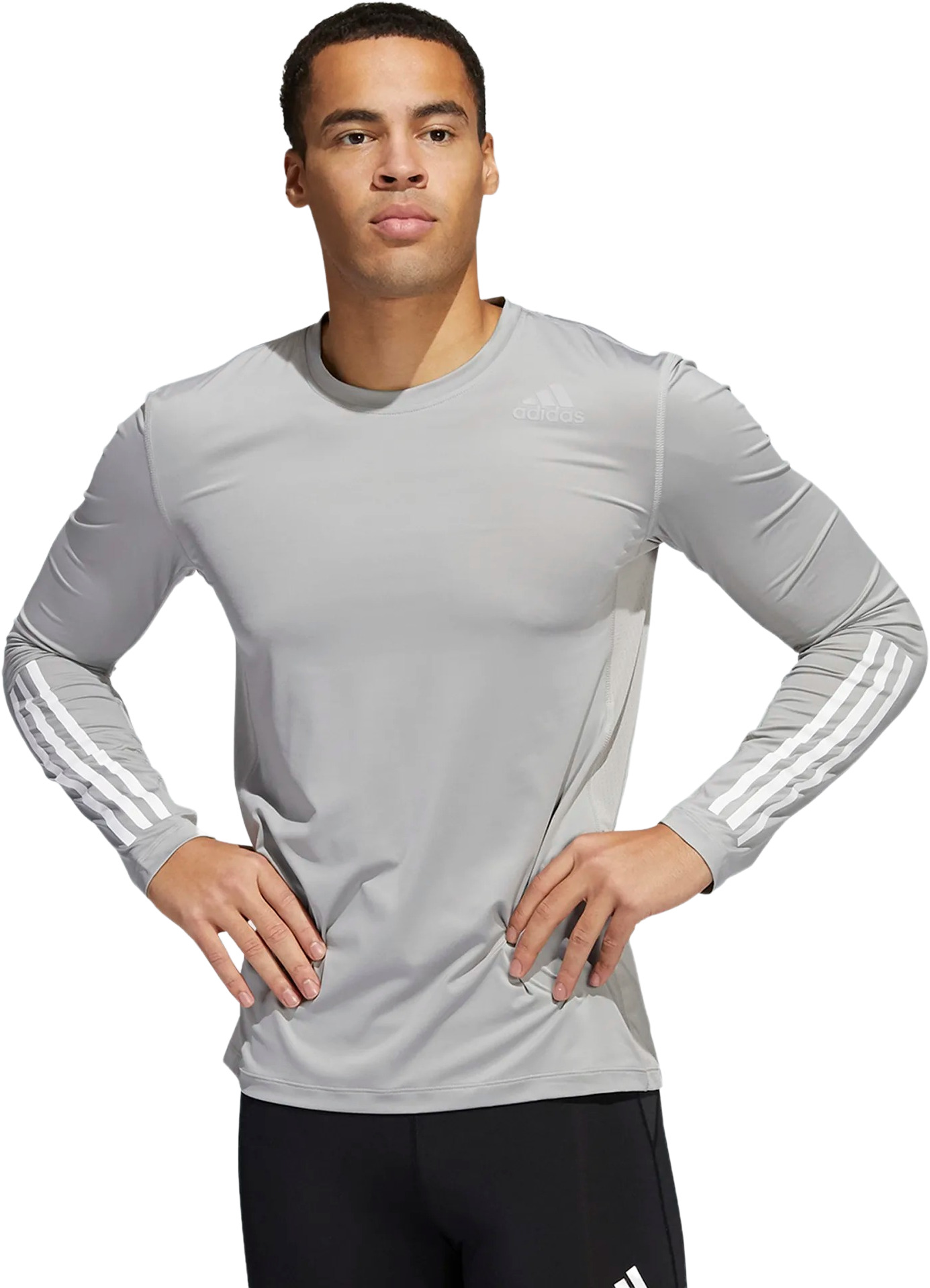 

Лонгслив мужской Adidas HE4588 серый 3XL, HE4588